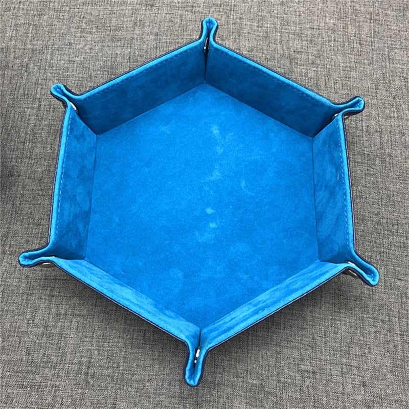 Hexagonal Velvet Dice Trays