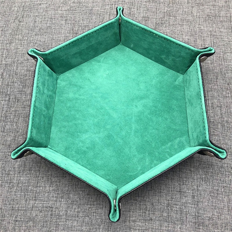 Hexagonal Velvet Dice Trays