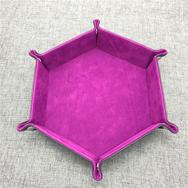 Hexagonal Velvet Dice Trays