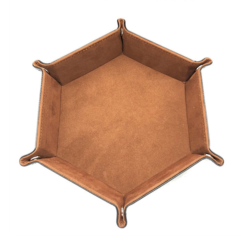 Hexagonal Velvet Dice Trays