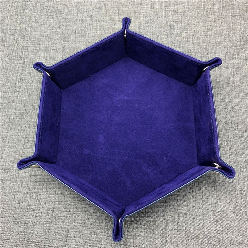 Hexagonal Velvet Dice Trays