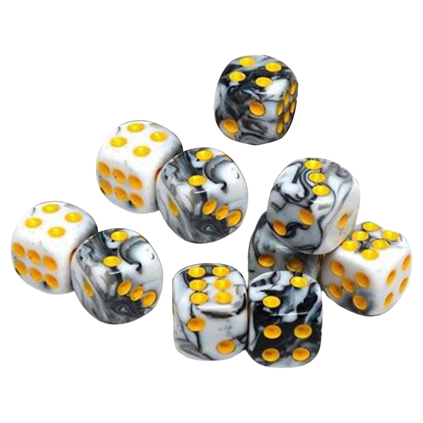 7 Piece Double-Colors Polyhedral Dices with Pouch Set